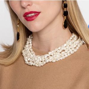 Layered Rice Pearl Necklace (Genuine)